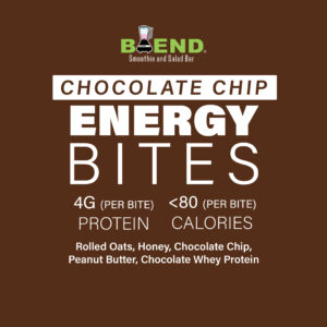 Energy Bite Stickers - Chocolate Chip (2500 ct)