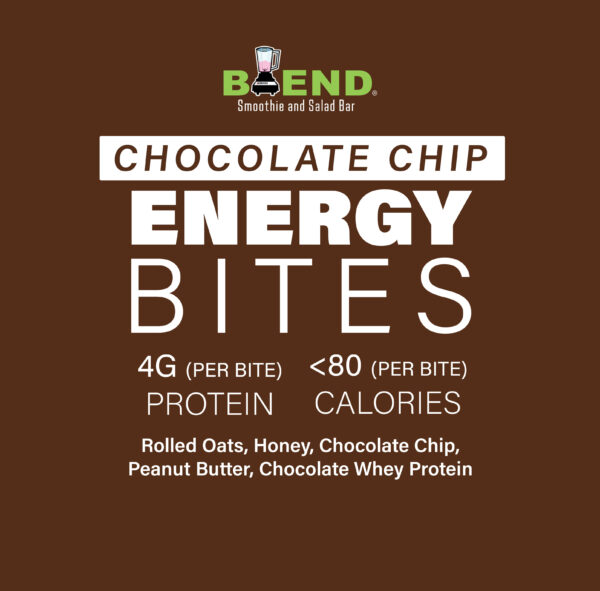 Energy Bite Stickers - Chocolate Chip (2500 ct)